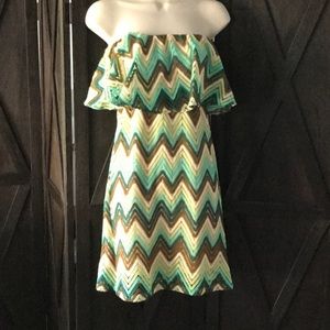 Judith March small strapless sun dress like new